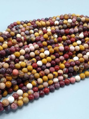 perles Jaspe mokaite 8mm