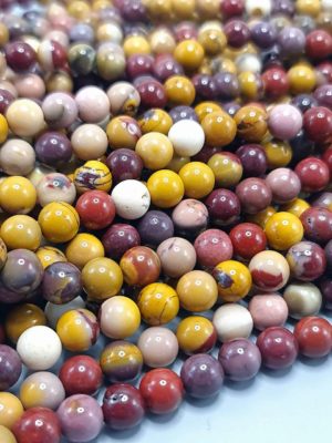 perles Jaspe mokaite 8mm