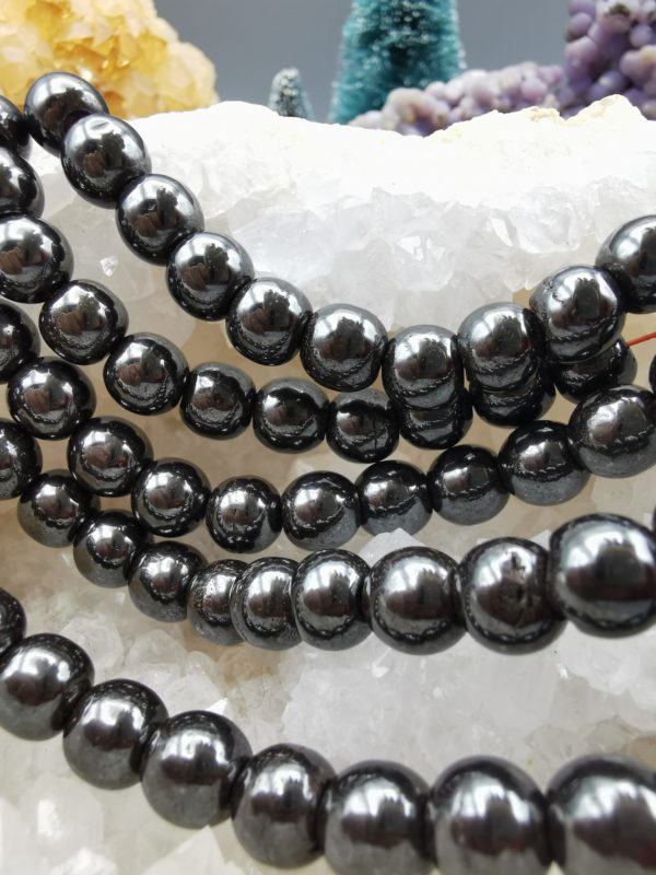 perles d'hématite 8mm