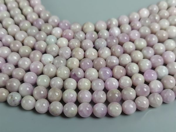 Perles ronde kunzite 8 mm