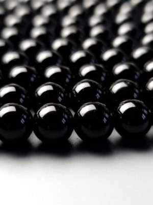 perles rondes tourmaline noire AA 8 mm