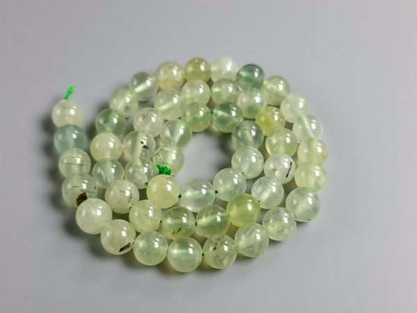 perles prehnite 8 mm