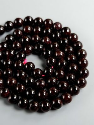 perles de grenat 6 mm