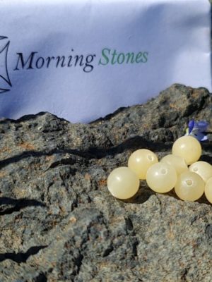 perle de calcite jaune 8 mm
