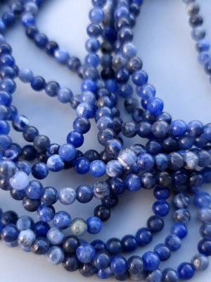 perles sodalite 4 mm