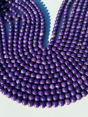 perles de charoite teinté 8mm