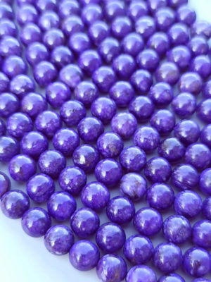 perles de charoite teinté 8mm