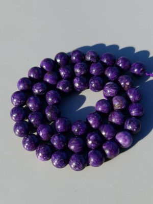 perles de charoite teinté 8mm