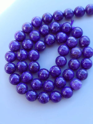 perles de charoite teinté 8mm