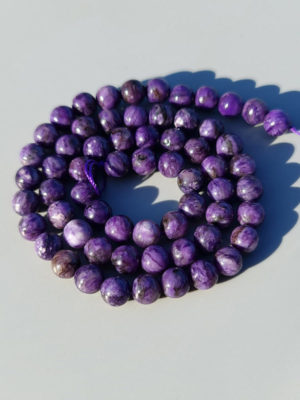 perles de charoite teinté 6mm