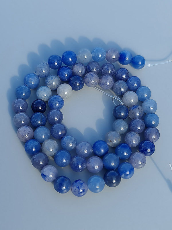 perles aventurine bleu 6mm