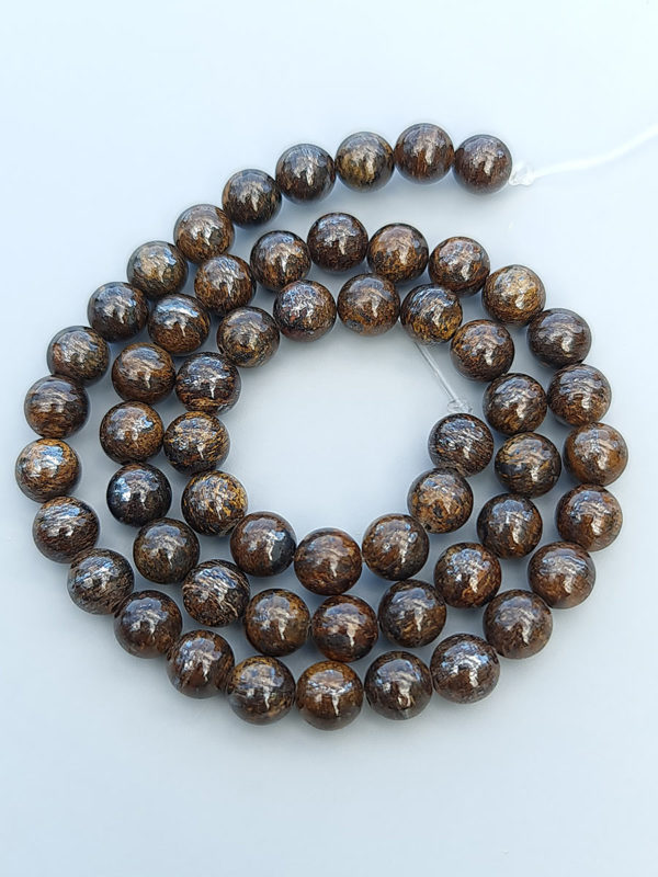 perles bronzite 6mm - vente en gros perle pierre naturelle pour professionnel