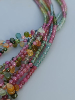 collier de tourmaline multicolor AA