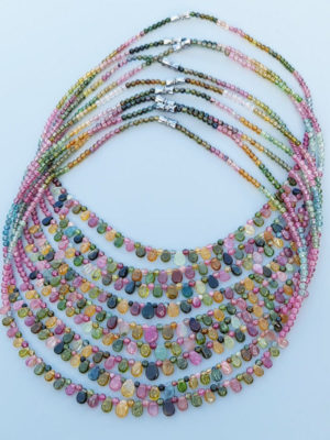 collier de tourmaline multicolor AA