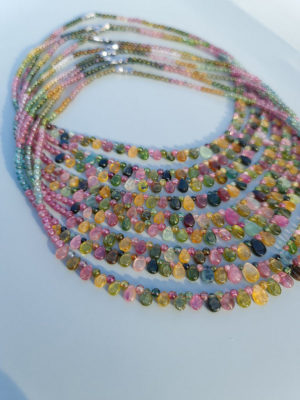 collier de tourmaline multicolor AA