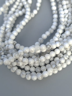 Perles howlite 4mm