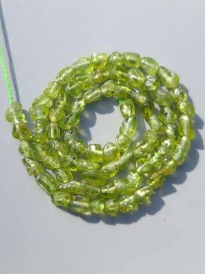 perles peridot nuggets