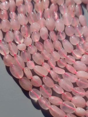 perles quartz rose nuggets