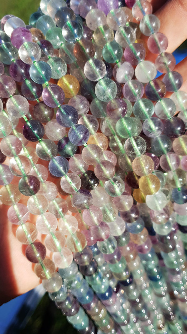 perles fluorite AA 8mm