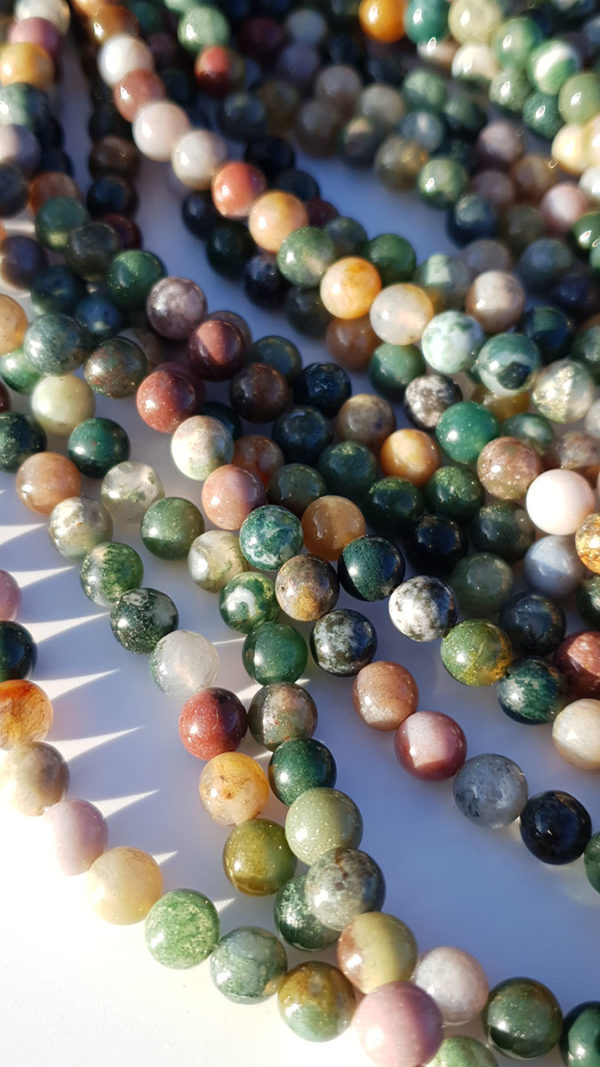 perles agate indienne 6mm