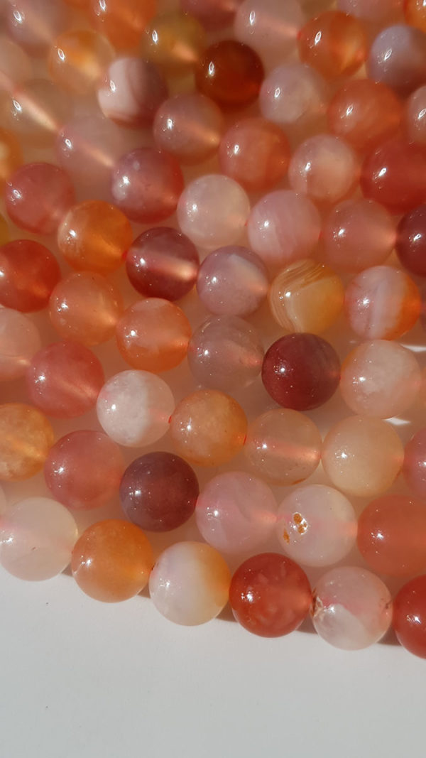 perles d'agate de Yanyuan 6mm