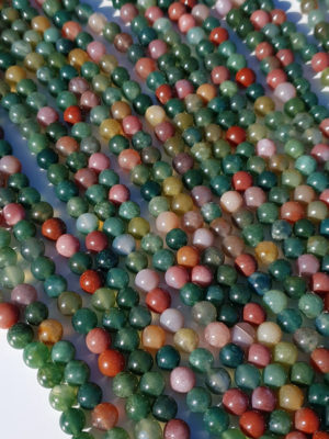 perles agate indienne AA 6mm