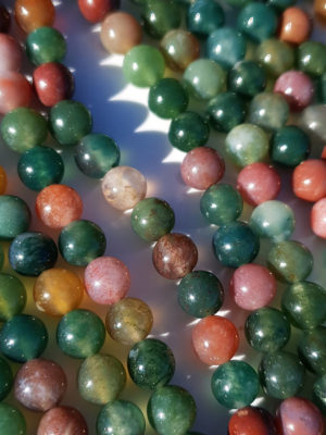 perles agate indienne AA 6mm