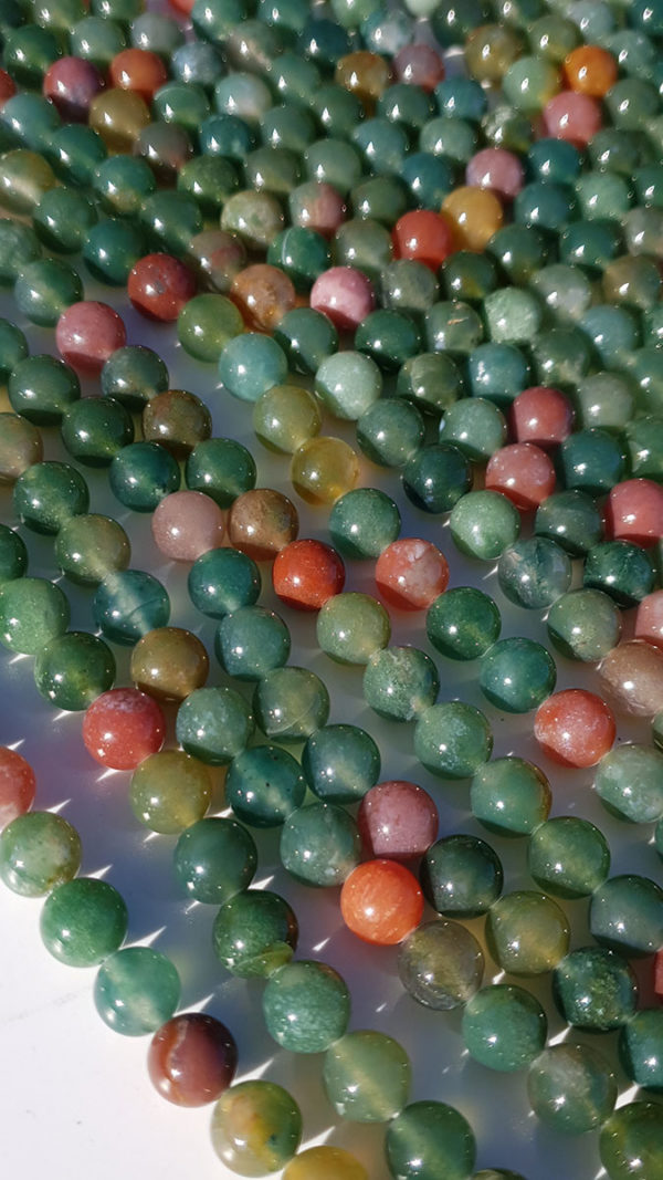 perles agate indienne AA 8mm