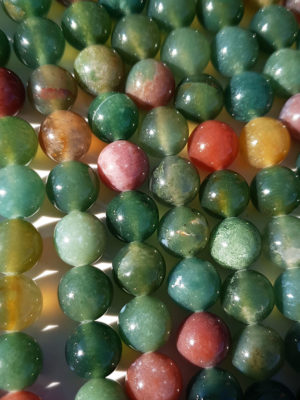 perles agate indienne AA 8mm