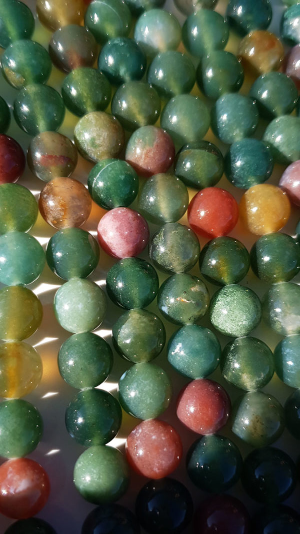 perles agate indienne AA 8mm