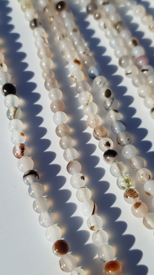 perles d'agate montana 4mm