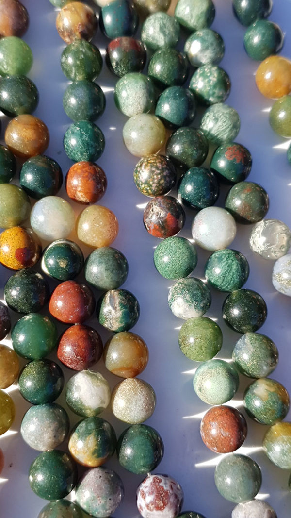 perles agate indienne A 8mm