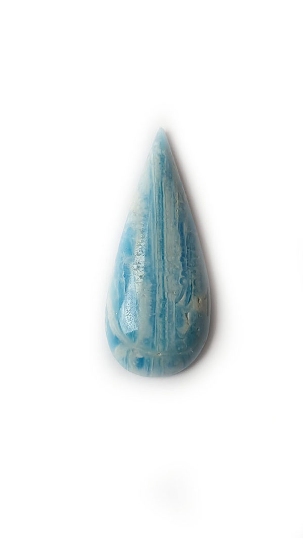 cabochon aragonite bleu