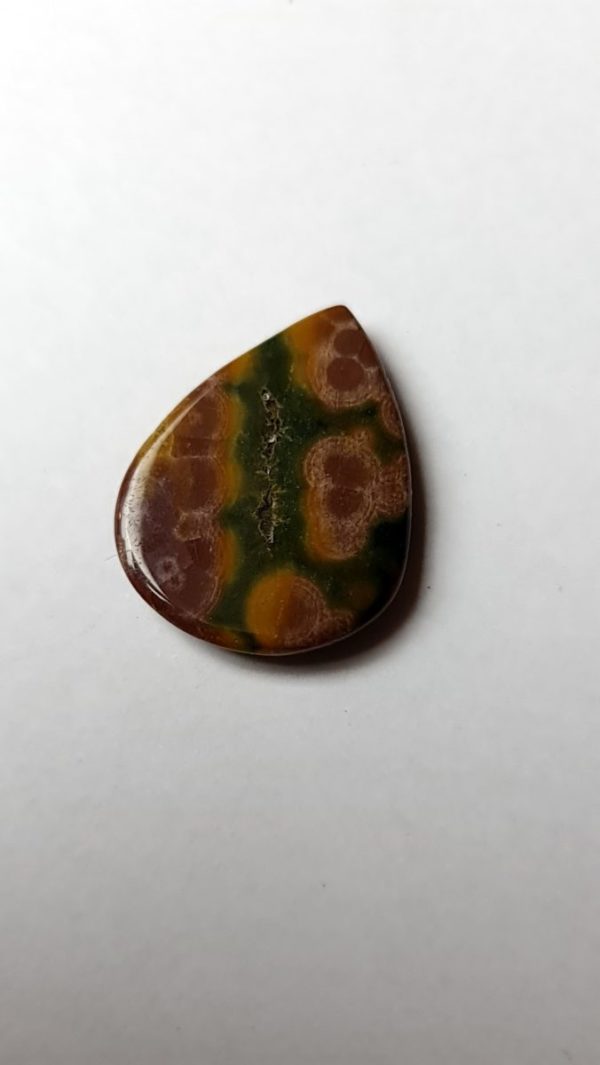 cabochon jaspe orbiculaire / ocean rare couleur