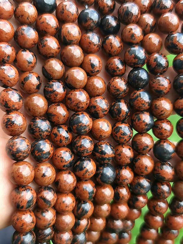 Perles jaspe mahogany 8mm