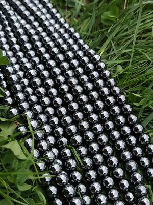 Fil perles hematite A 8mm