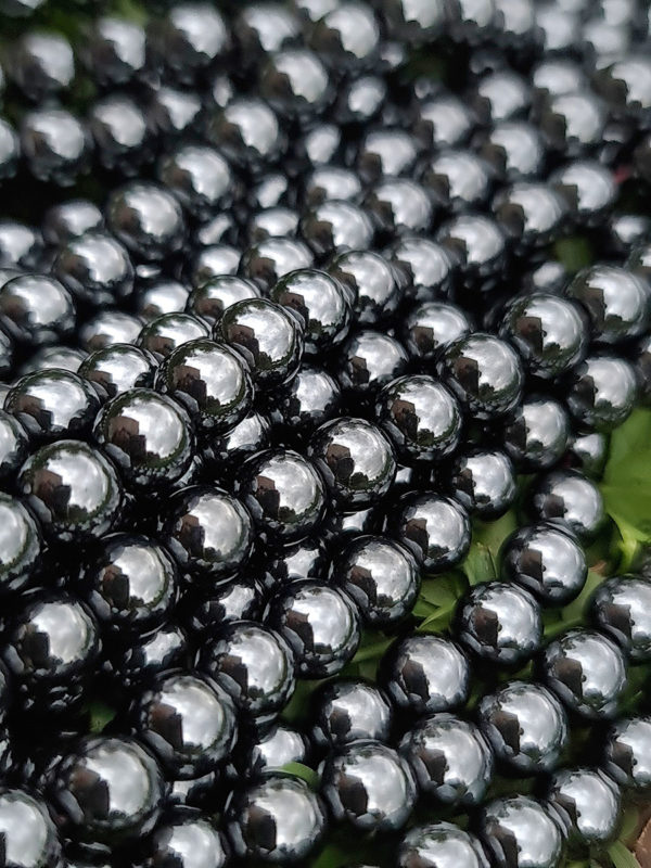 Fil perles hematite A 8mm