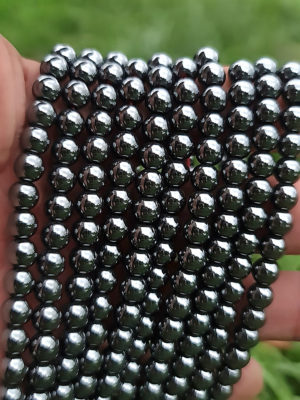 Fil perles hematite A 6mm