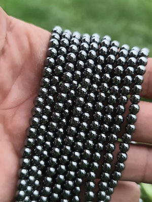 Fil perles hematite A 4mm