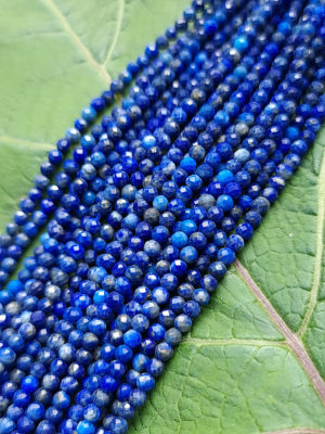 Perles facettés lapis lazuli 3mm