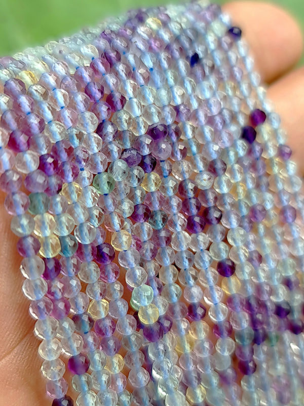 Perles facettés fluorite 3mm