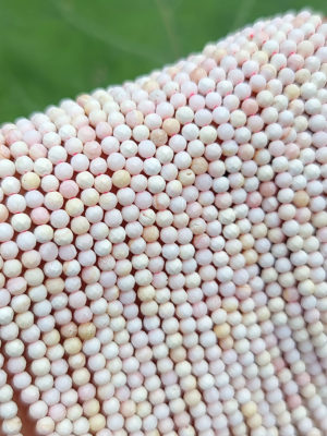 Perles facettés opale rose 3mm