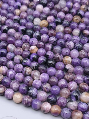 fil perles charoite A 8mm