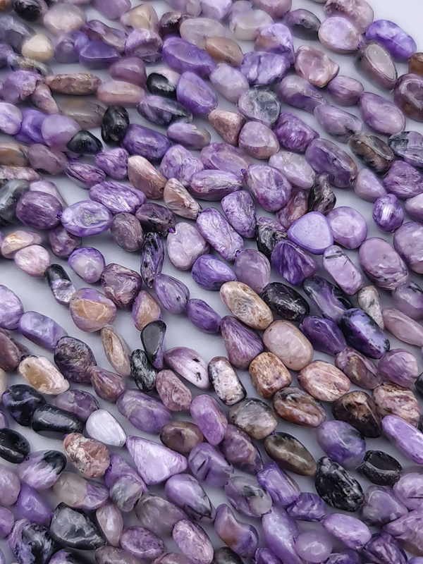 fil perles charoite A nuggets 8mm