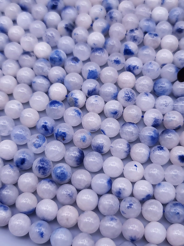 fil perles quartz dumortierite A 8mm