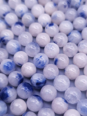 fil perles quartz dumortierite A 8mm