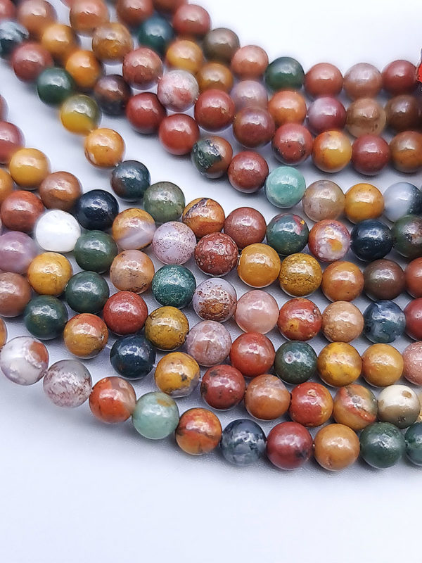 fil perles agate indienne AA 4mm