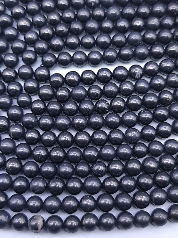 fil perles shungite 6mm