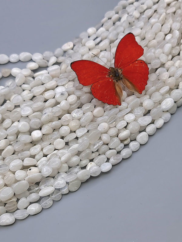 nuggets perle péristerite - morning stone, fournisseur perles pierres naturelles