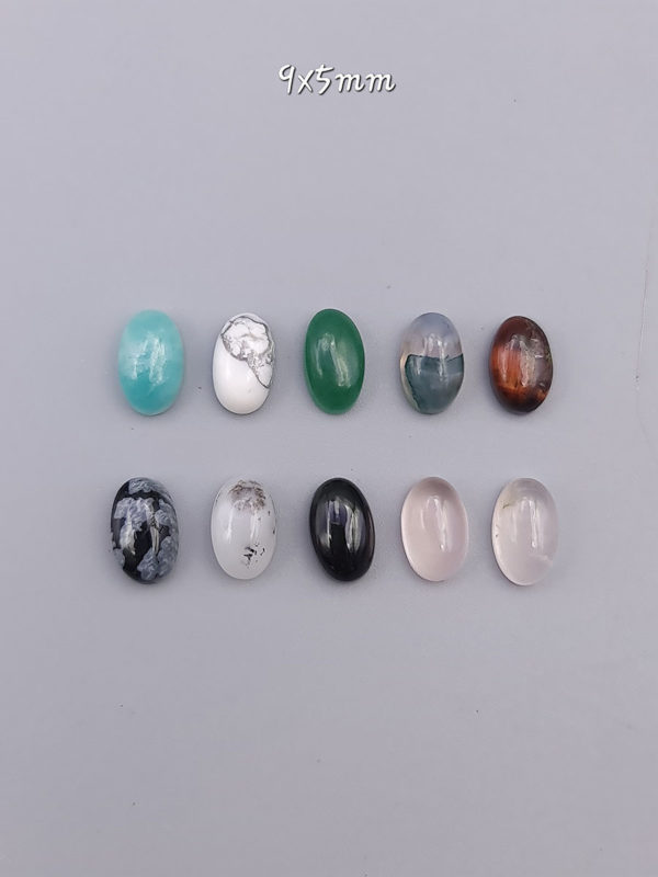 cabochon calibré 9x5mm